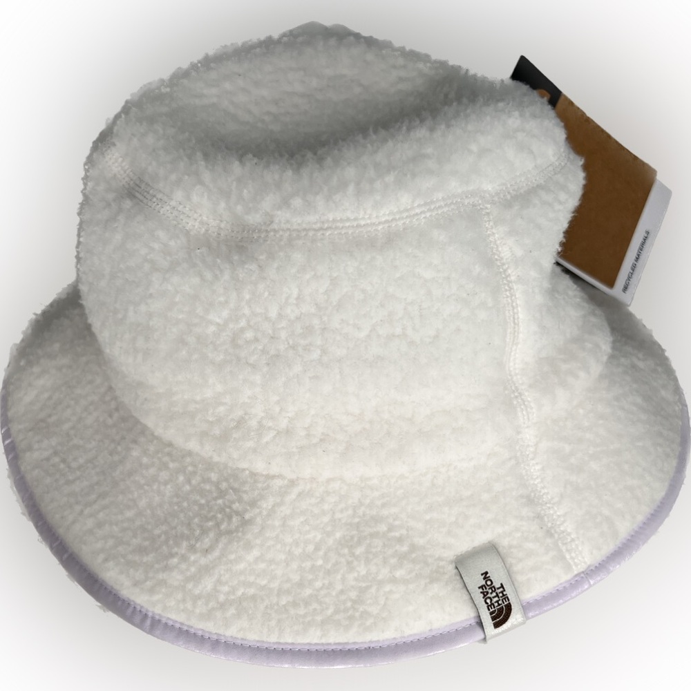 Gardenia White North Face Fuzzy Bucket Hat